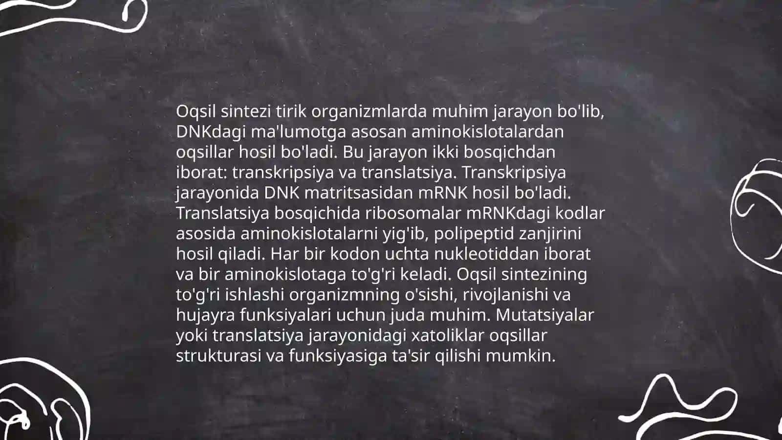 Oqsillar almashinuvi, hazmlanishi va so’rilishi 4