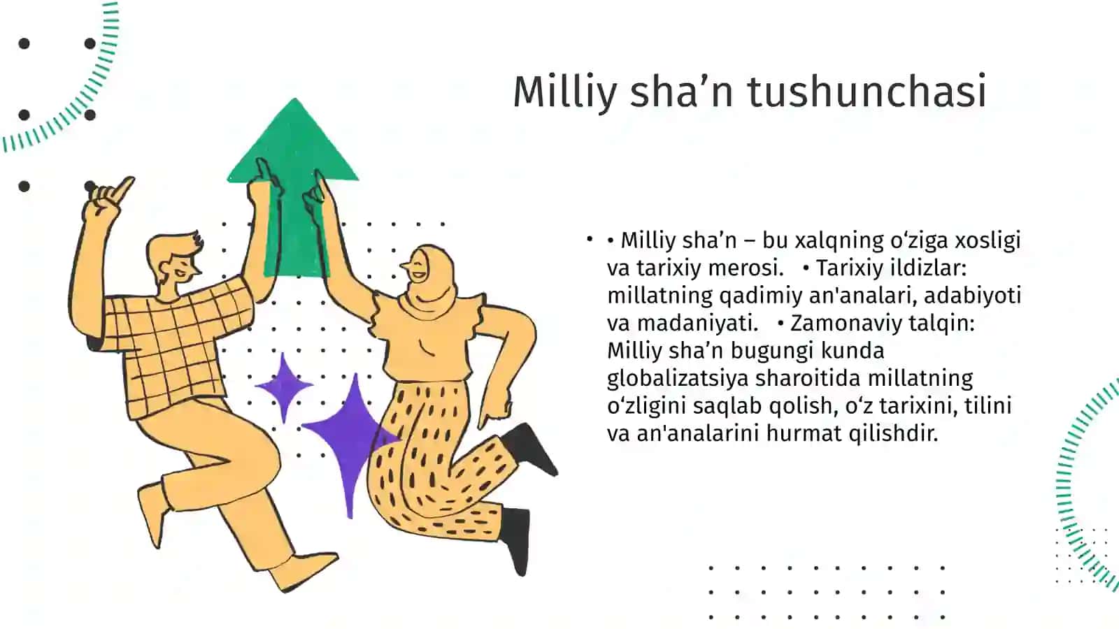 Millat shaʼnini himoya qilishning oʻziga xos jihatlari 4