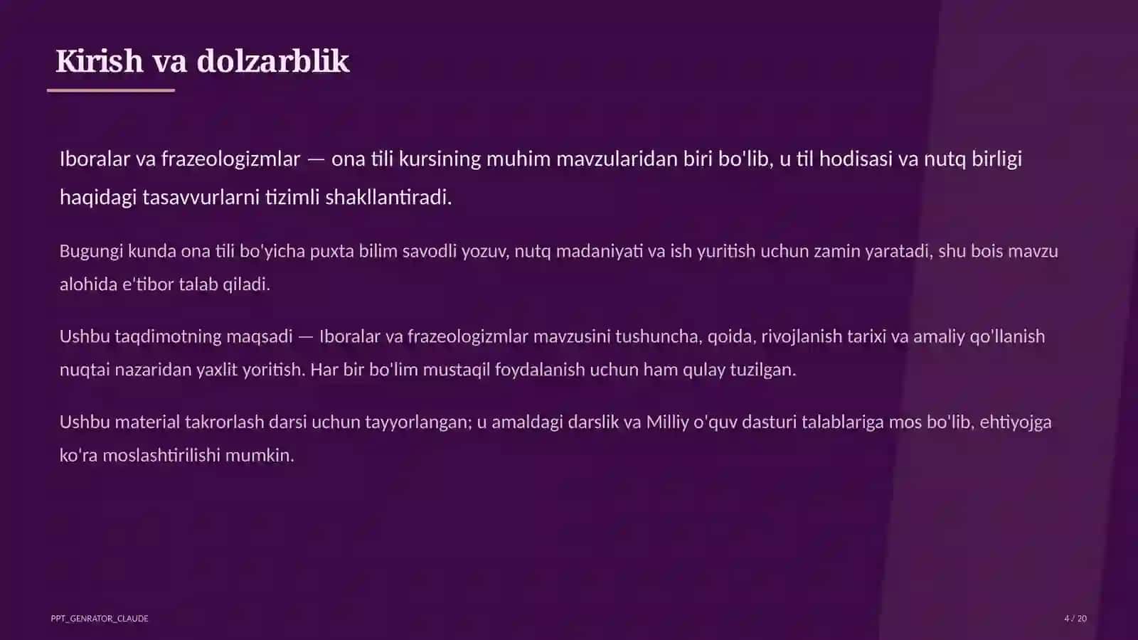 Iboralar va frazeologizmlar (5-sinf) 4
