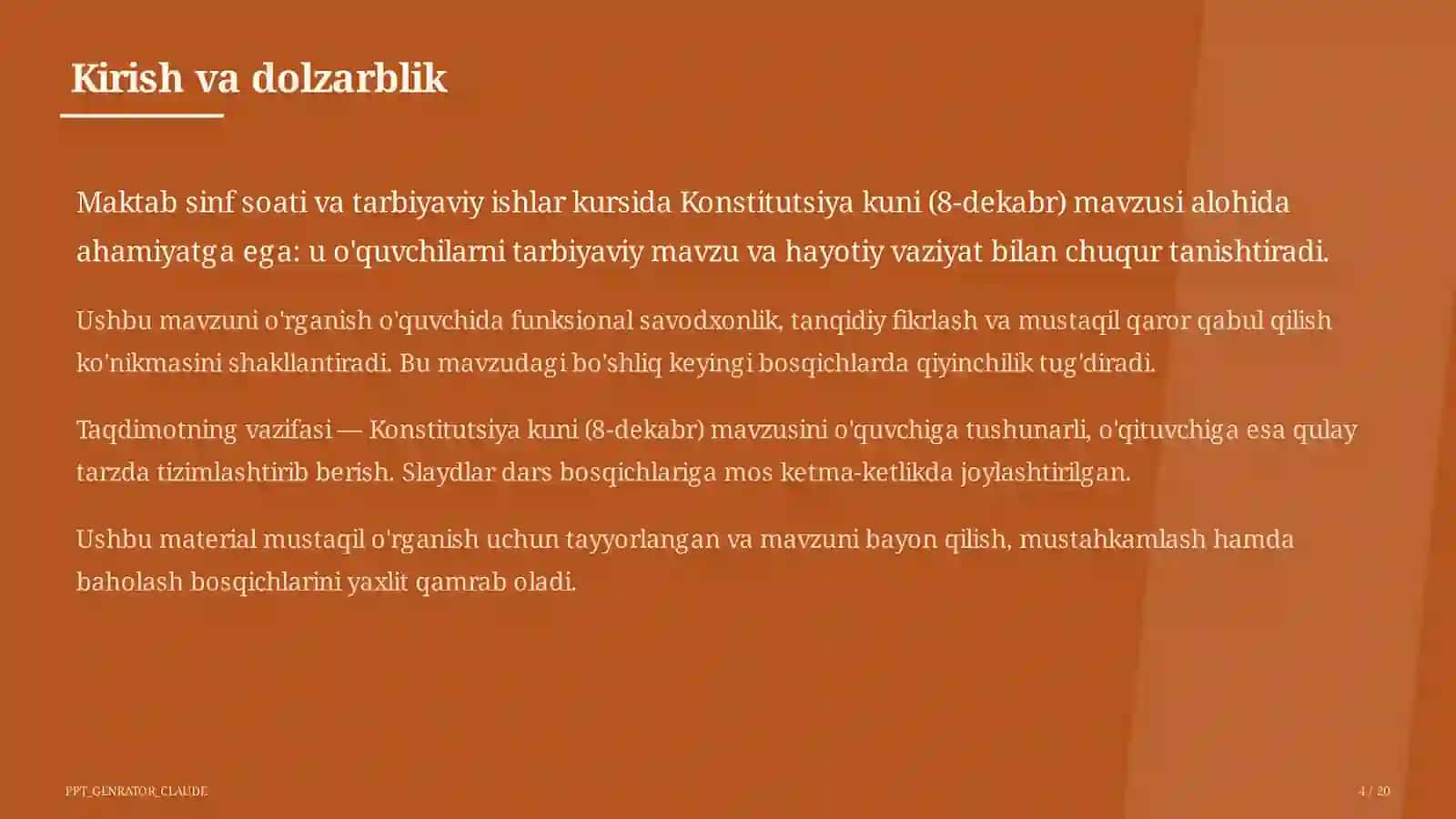 Konstitutsiya kuni (8-dekabr) 4