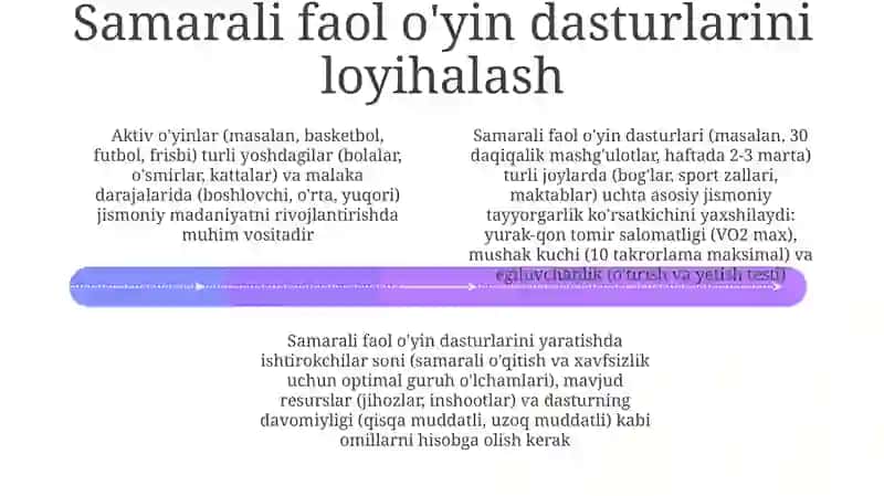 Faol O'yinlar va Jismoniy Rivojlanish 4