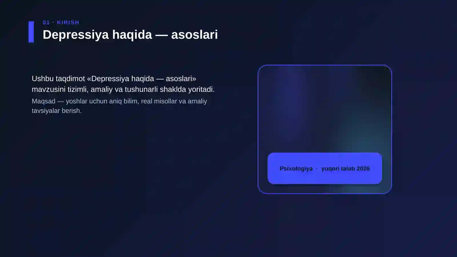 Depressiya haqida — asoslari 4