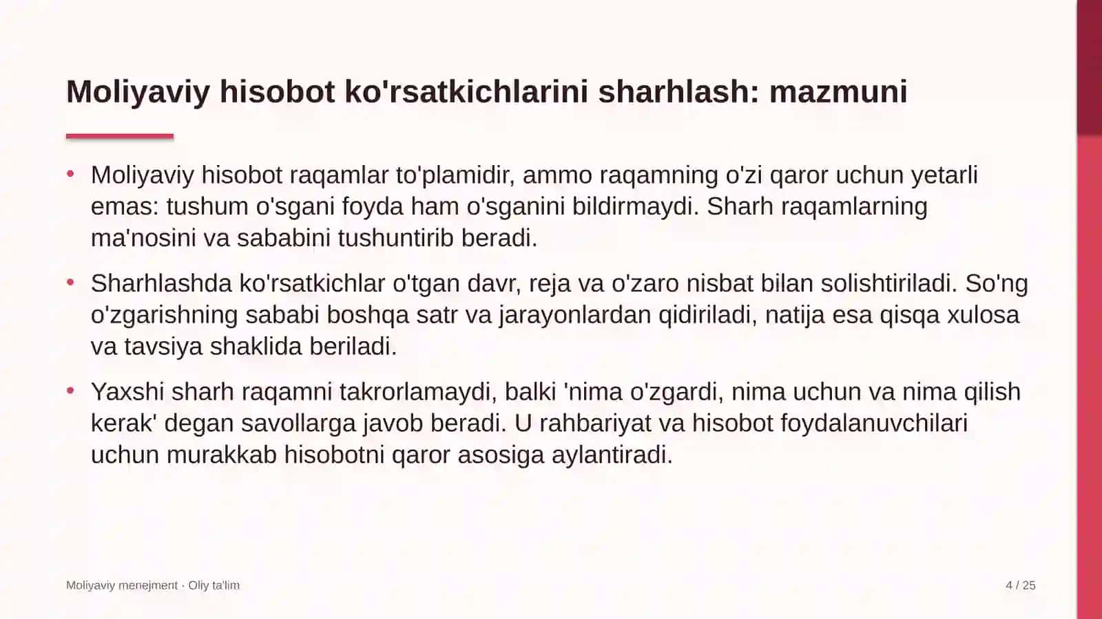neft qazib olishda moliyaviy hisobotdagi muhim ko'rsatkichlarni sharhlash 5049 4