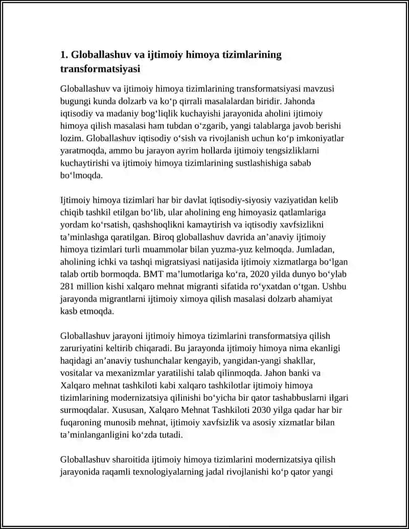 JAHONDA AHOLINI IJTIMOIY HIMOYA QILISH VA GLOBALLASHUV 4