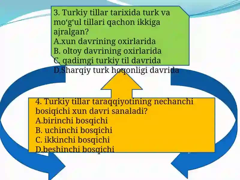 O‘zbek tilining o‘rganilishi 4