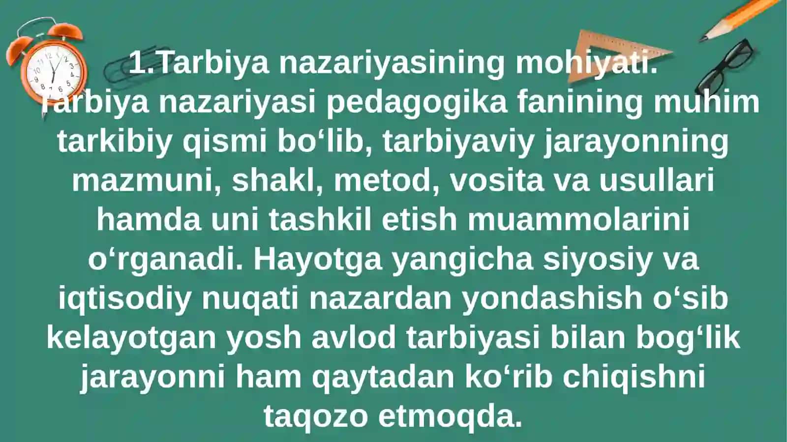 TARBIYA JARAYONiNING MAZMUN VA MOHIYATI 4