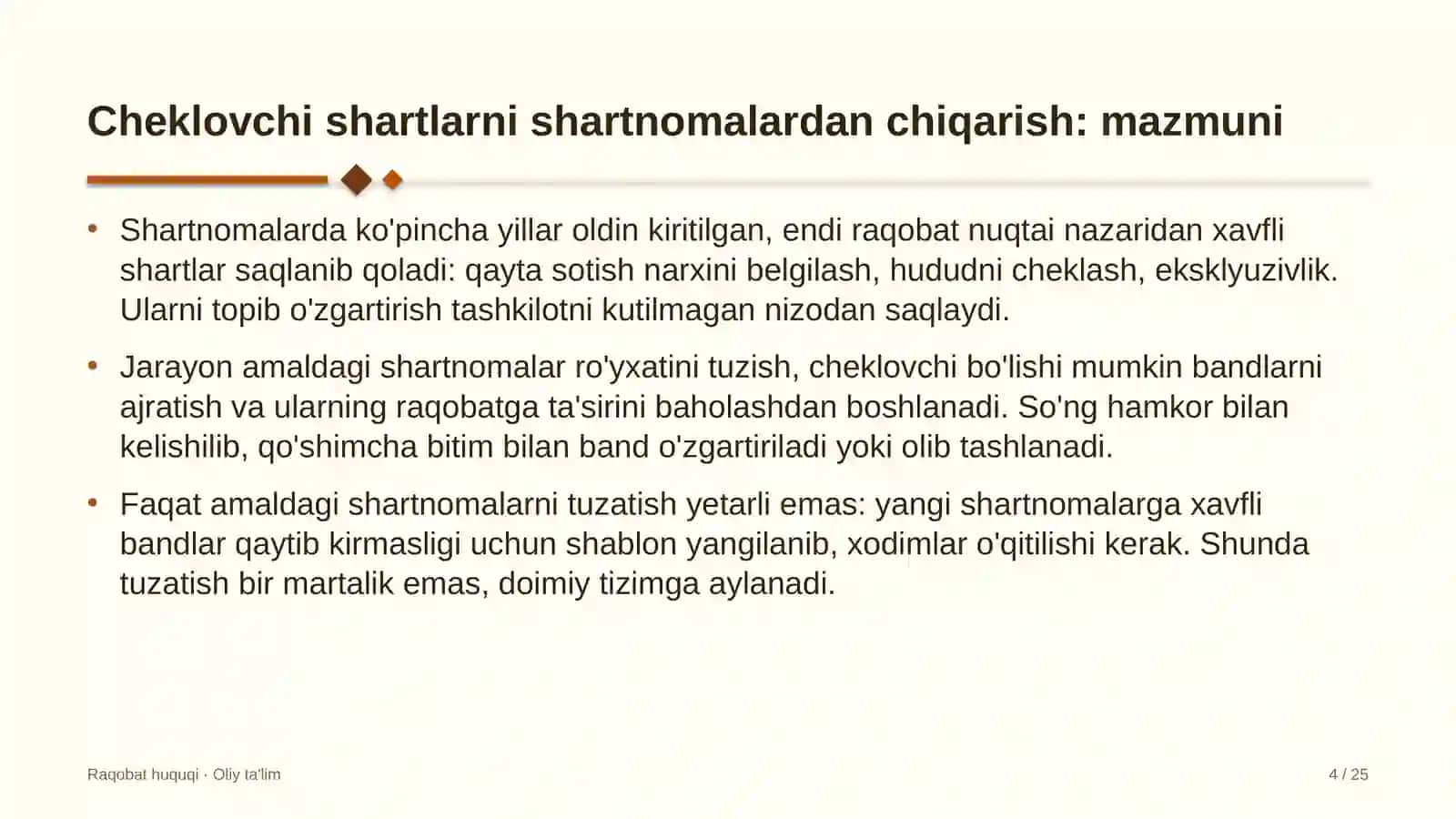 Kraudfanding platformalarida raqobatni cheklovchi shartlarni shartnomalardan chiqarib tashlash 4