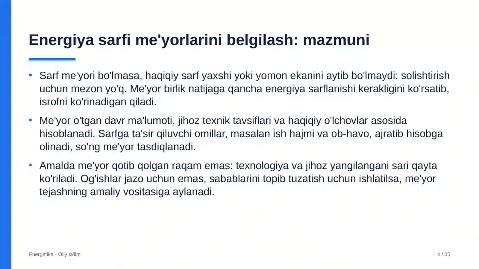 Harbiy tibbiyotda energiya sarfi me'yorlarini belgilash 4
