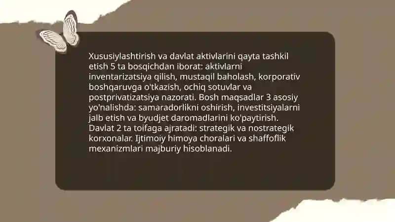 Iqtisodiy liberallashtirish va bozor islohotlari 4