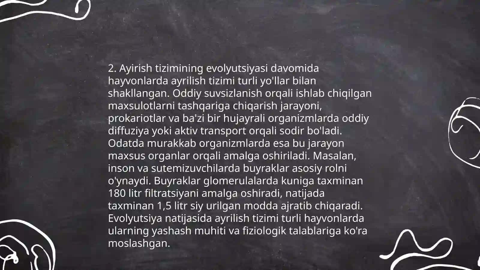 Ayirish tizimi onto-filogenezi 4