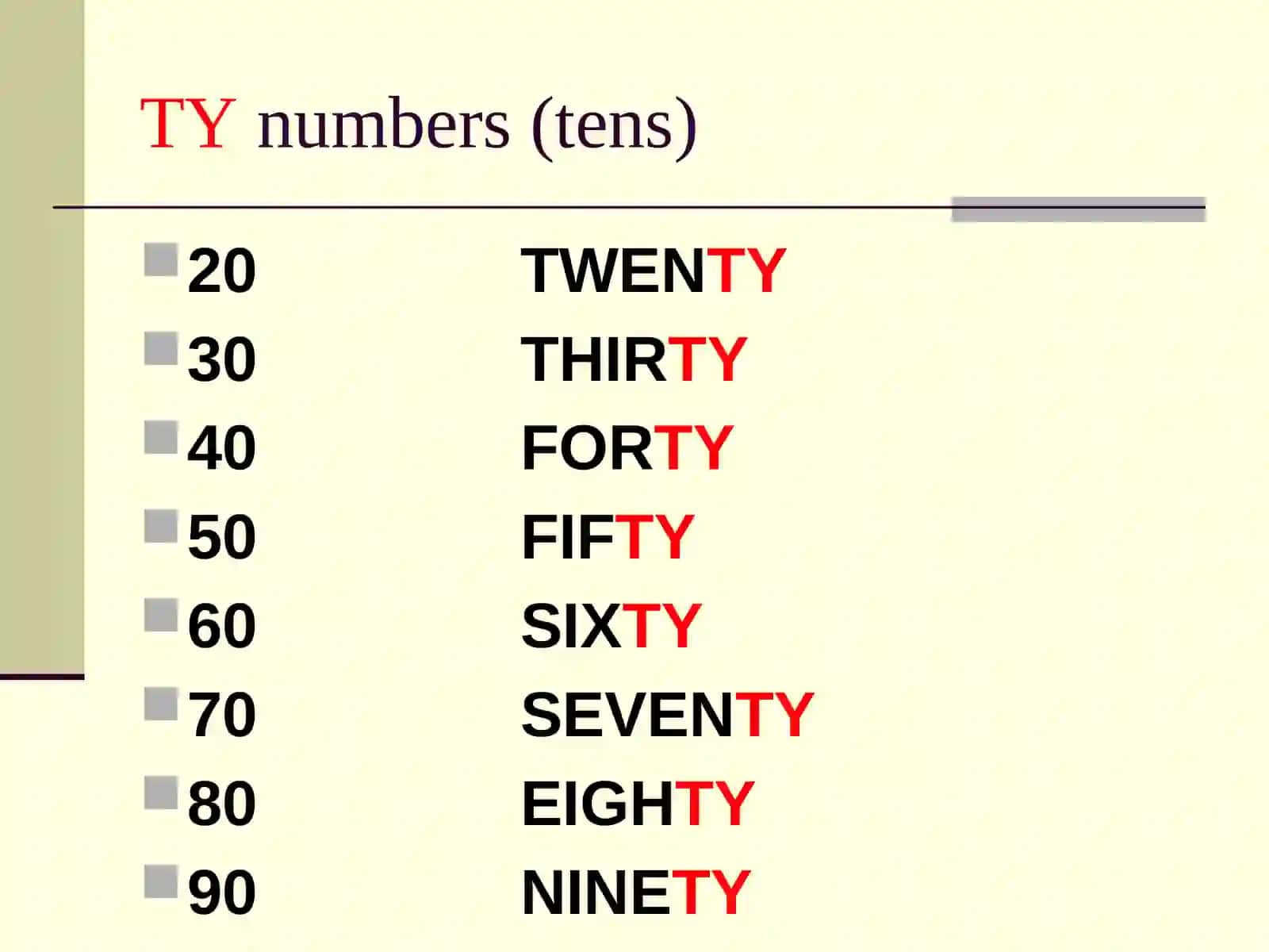 Cardinal and ordinal numbers 4
