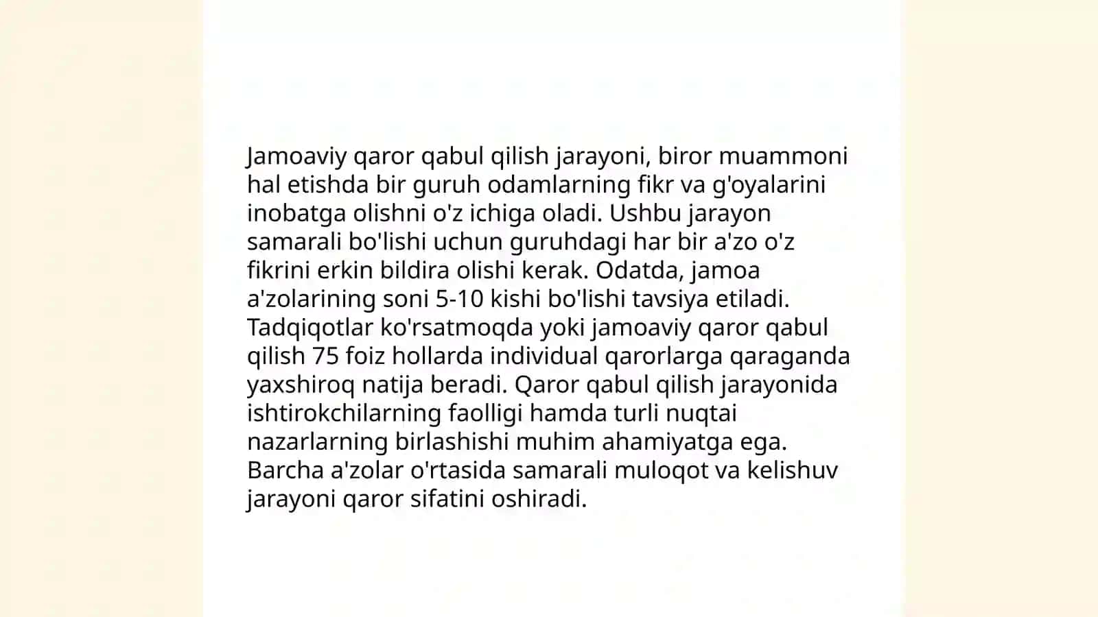 Jamoada va jamoa orqali tarbiyalash tarbiyaning eng muhim tamoyillaridan biri 4
