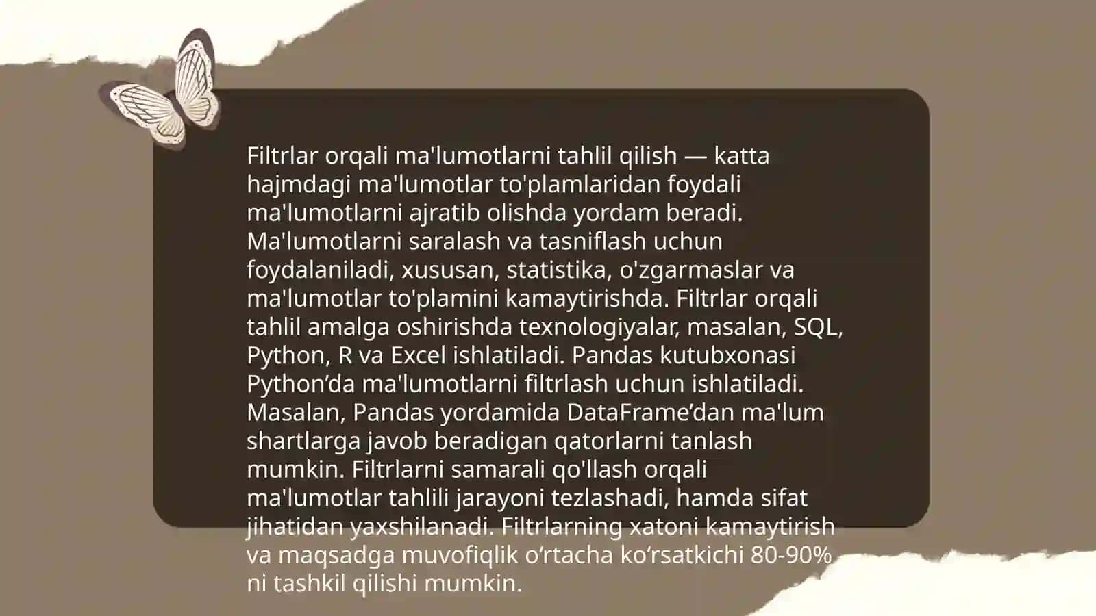 Ma'lumotlarni saralash usullari 4