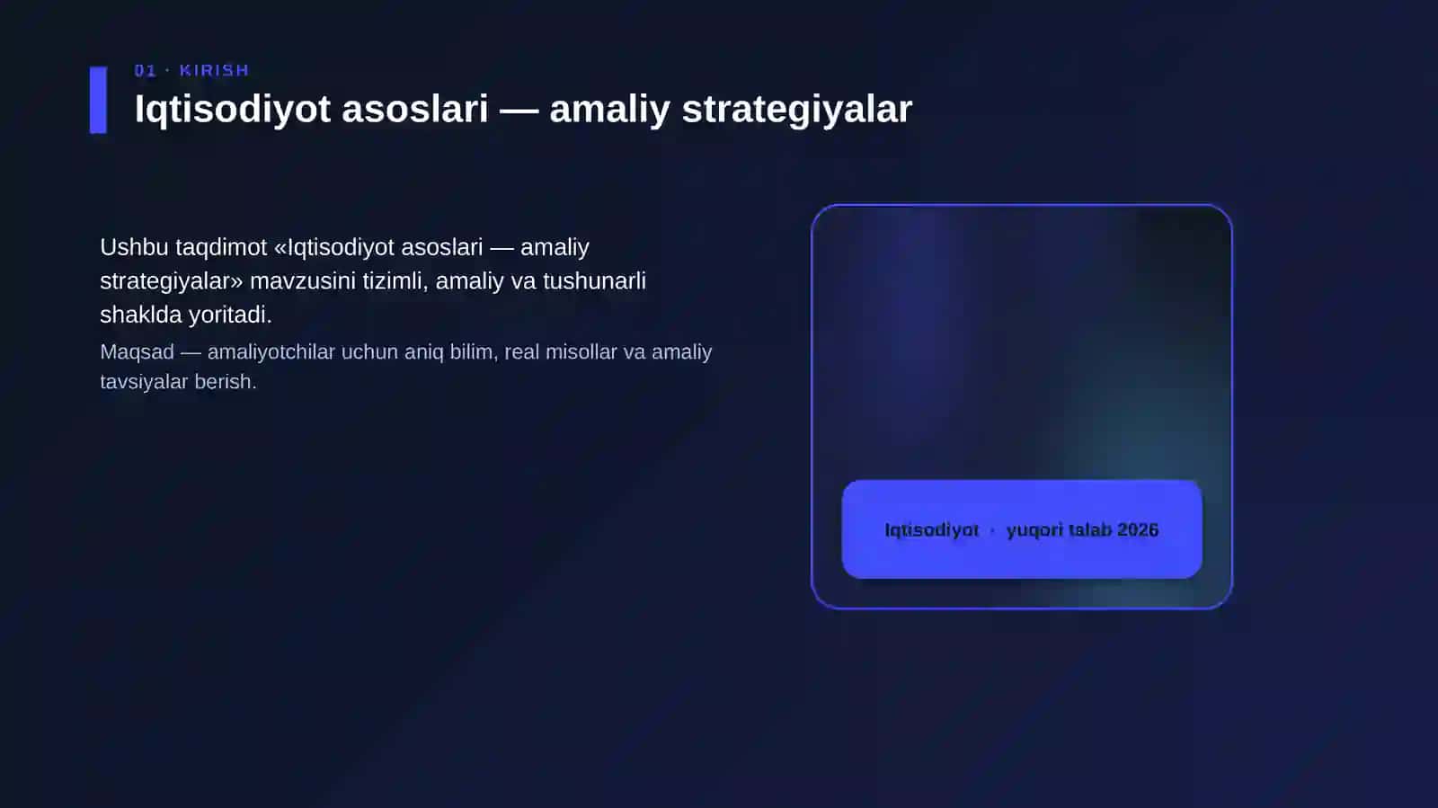 Iqtisodiyot asoslari — amaliy strategiyalar 4