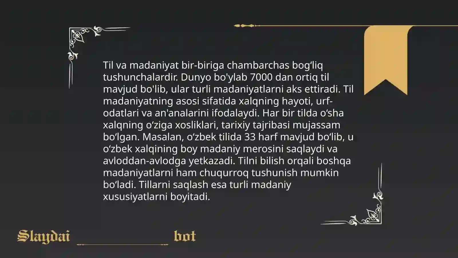 Til va muloqot 4