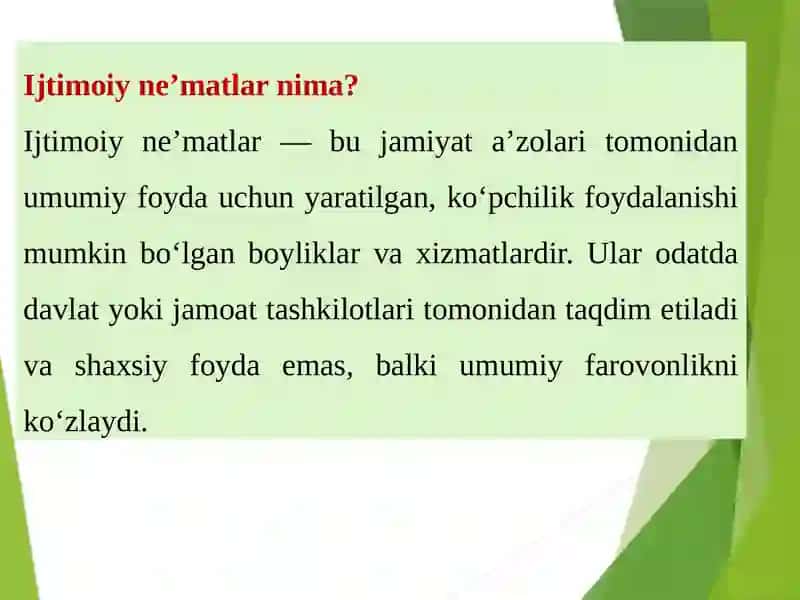 M:AHOLINI IJTIMOIY HIMOYALASH ASOSLARI 4