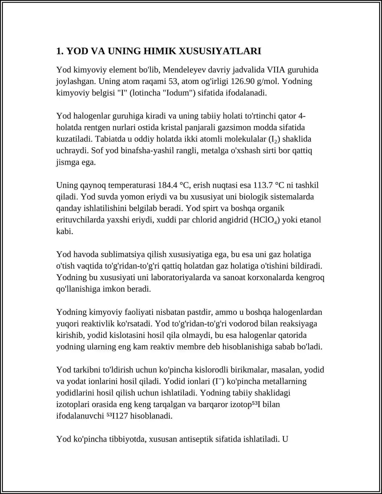 YOD, YODI VA YODATOMETRIK TITRLASH USULLARINING NAZARIYASI VA AMALIYOTI 4