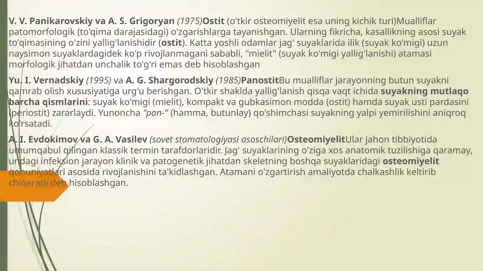 O‘tkir vasurun kalio dentogen osteomiyelit 4