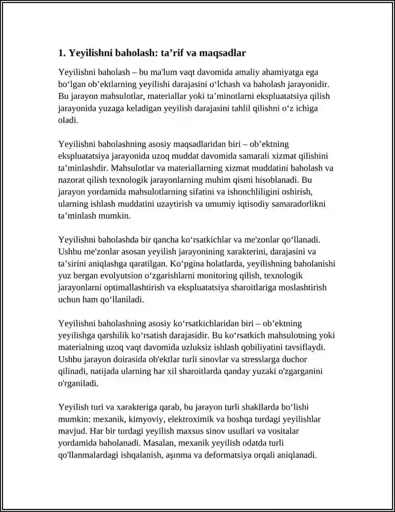 YEYILISHNI BAHOLASH KRITERIYSI 4
