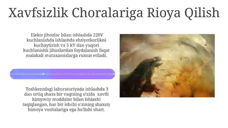 Tajriba Laboratoriyasi: Umumiy Ko'rinish 4