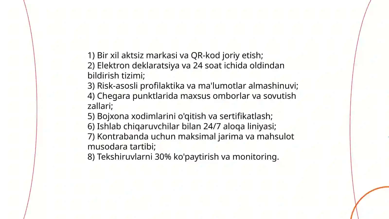 Tovarlar bojxona chegarasi orqali olib o'tish tartibi 4