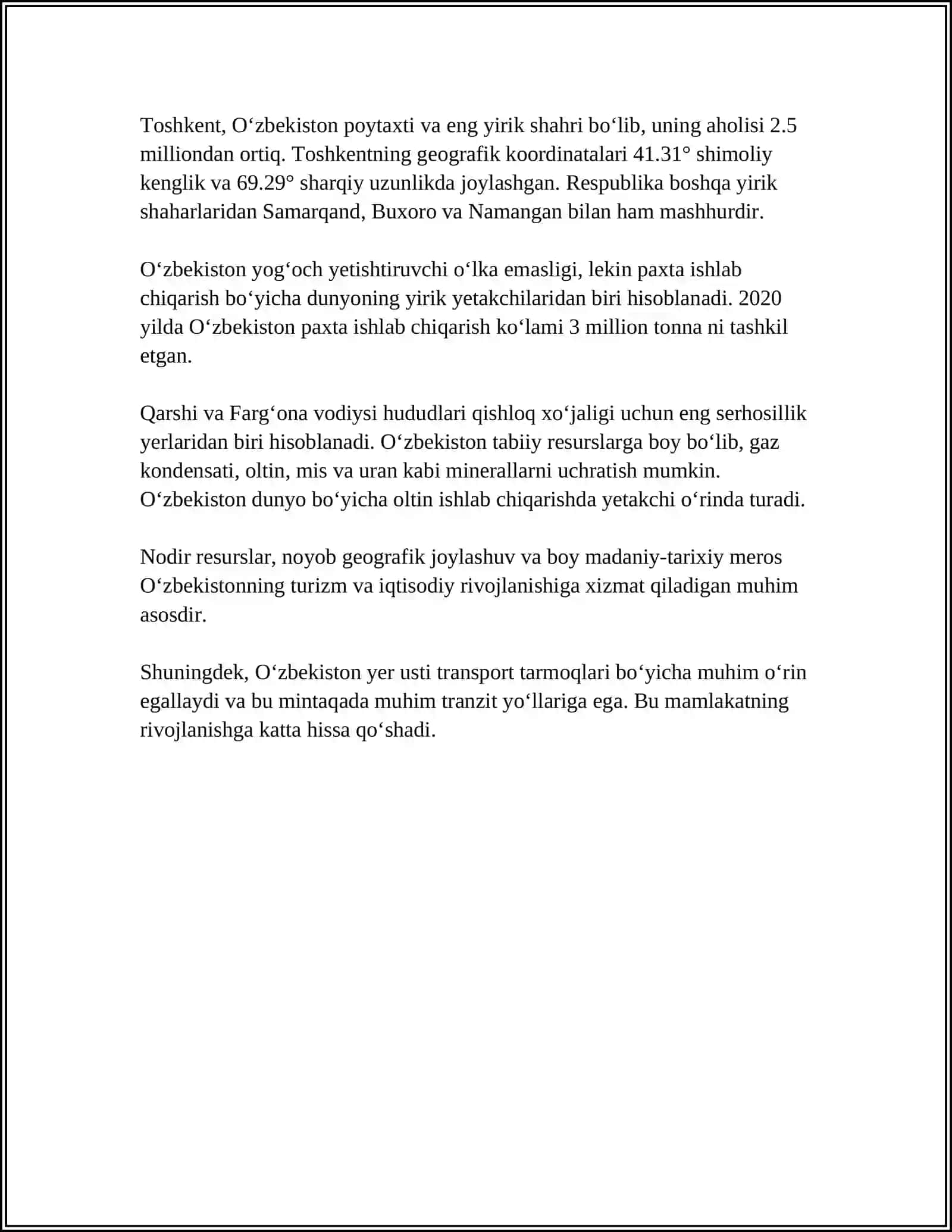 VATANIMIZ HAQIDA RASIMLARI BILAN 4