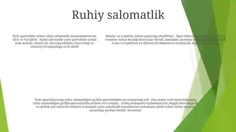 Bolalar Va OʻSmirlar Sporti 4