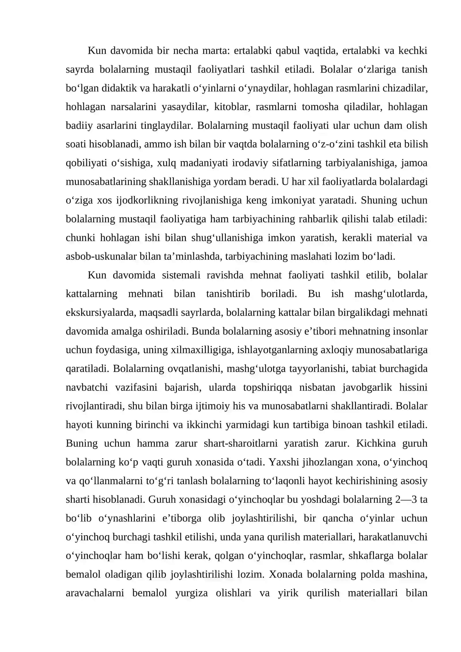 BOSHLANG'ICH TA'LIMDA DARS MASHG'ULOTLARI ISHLANMALARINI YARATISH VA OCHIQ DARSLARNI TASHKIL METODIKASI 4