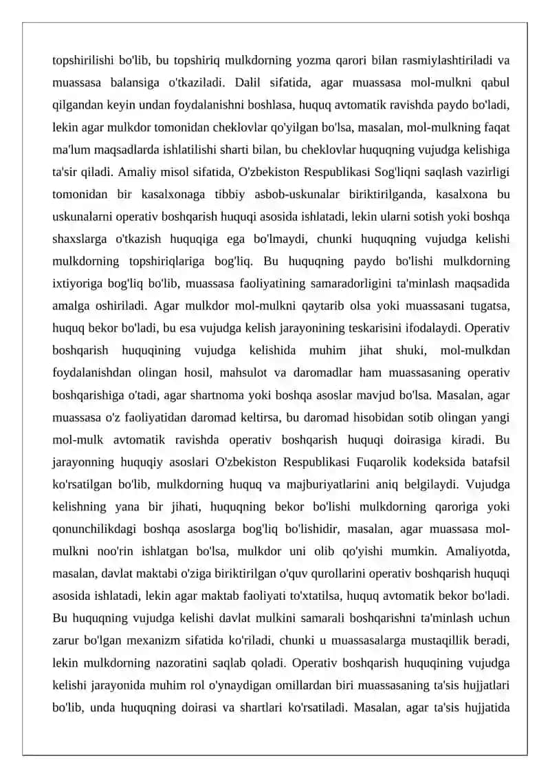 Operativ boshqarish huquqi 4