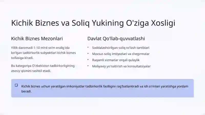 Soliq Yuki va Tadbirkorlik Faoliyati O'rtasidagi Bog'liqlik 4