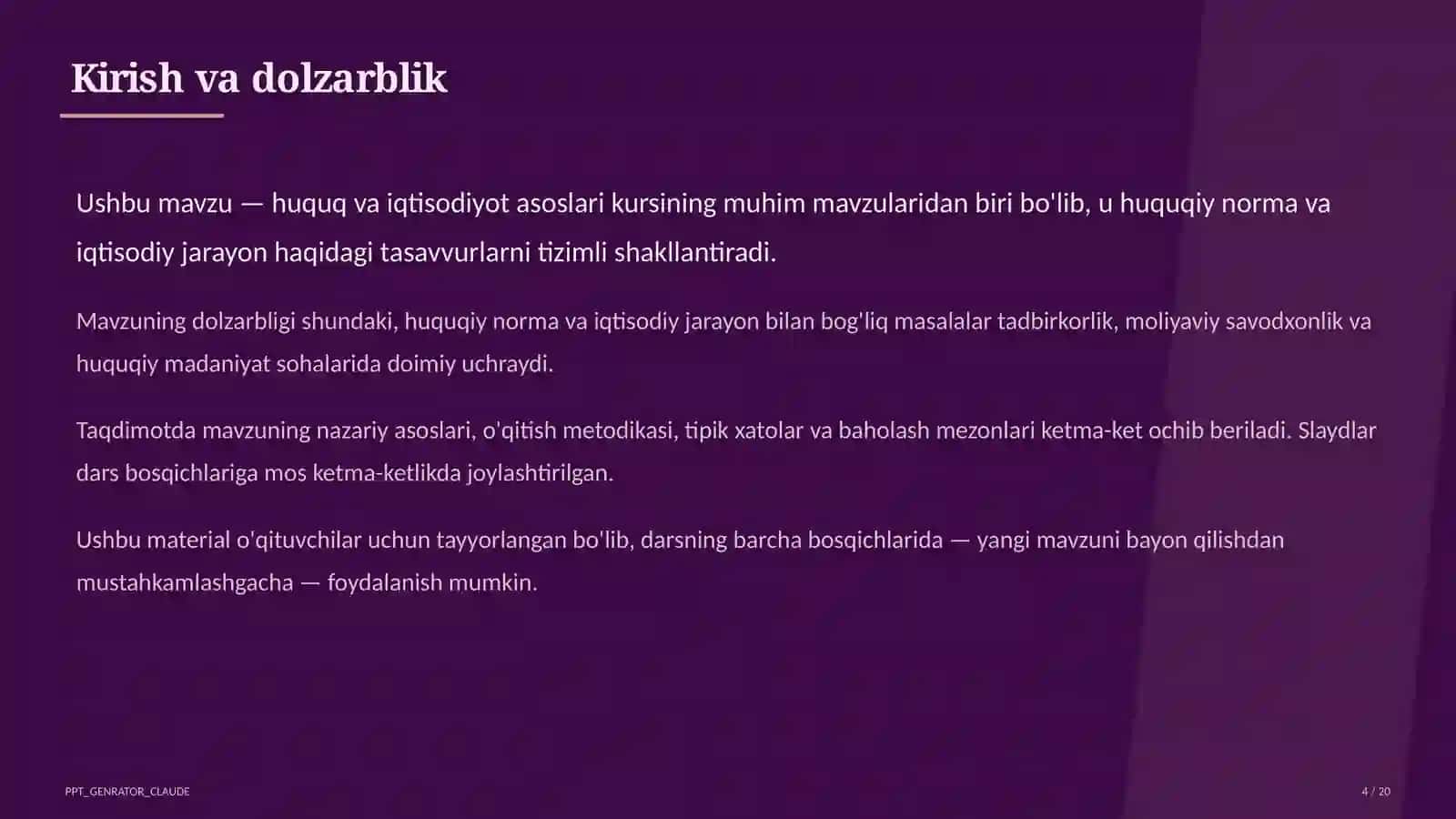 Huquq va iqtisodiyot asoslari (9–11) 4