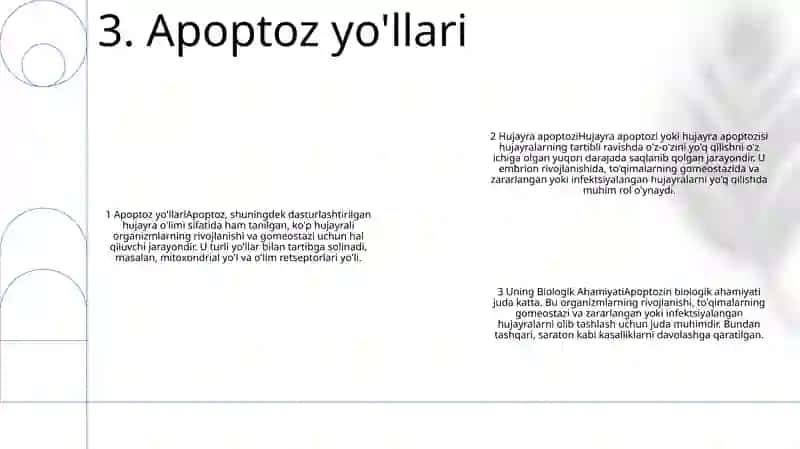 Hujayra Apoptozi Va Uning Biologik Ahamiyati 4
