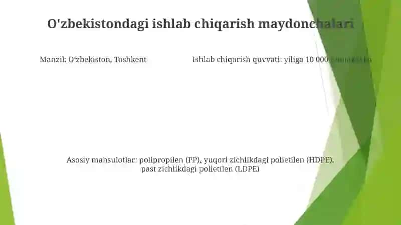 O'Zbekistonda Termoplastik Polimerlar 4