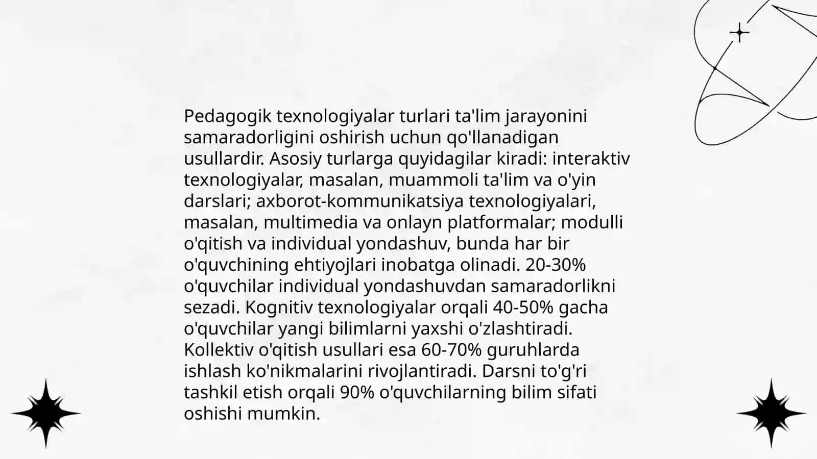 Texnologiya o'qitish metodikasi 4
