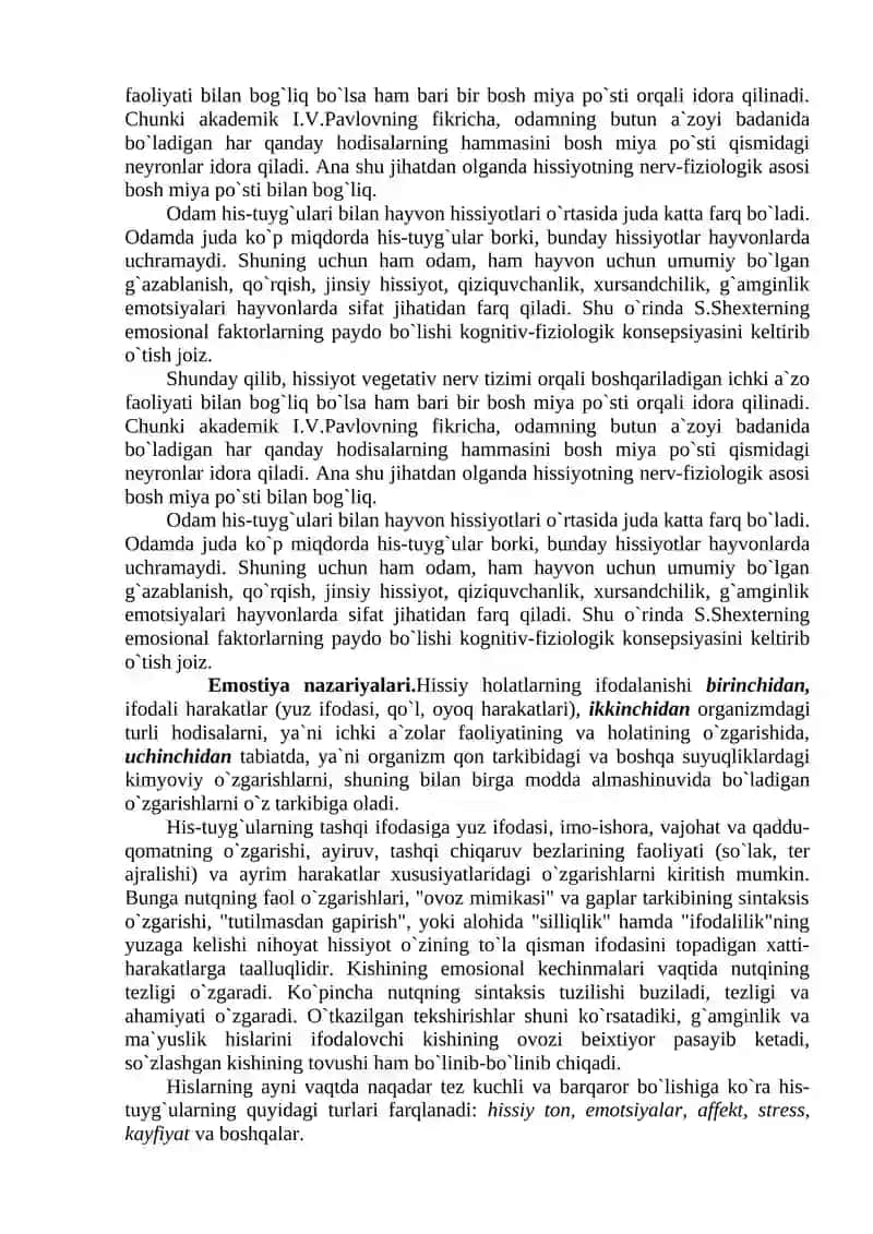 Hissiyot. Iroda. 4