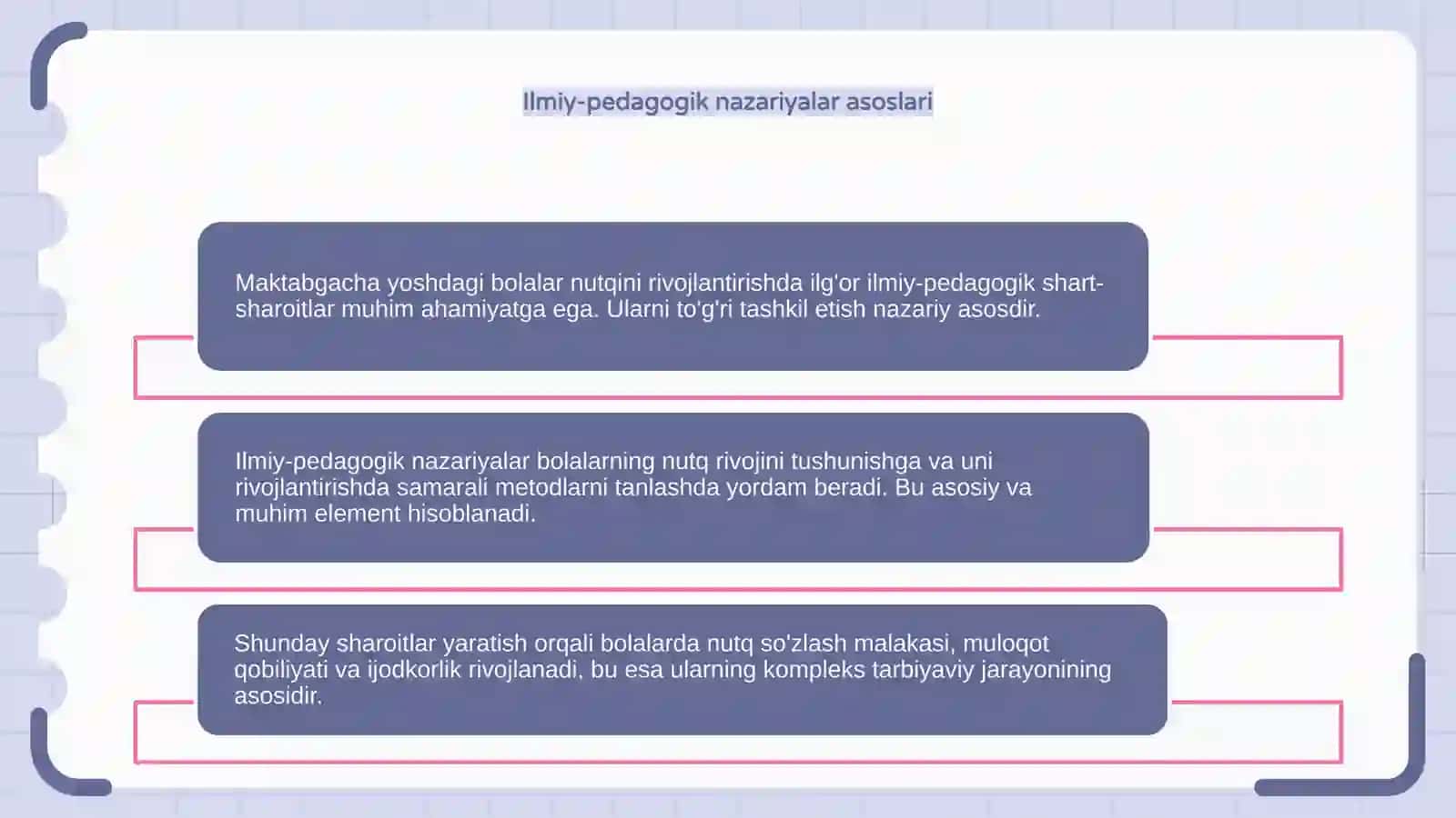 Maktabgacha yoshdagi bolalar nutqini rivojlantirishning ilmiy-pedagogik shart -sharoitlari 4