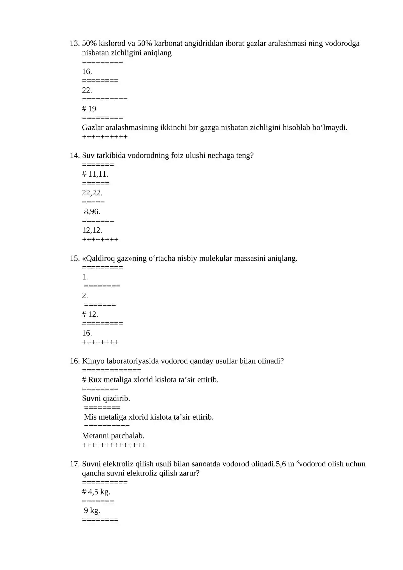 Kimyo fani nimani o‘rganadi? 4