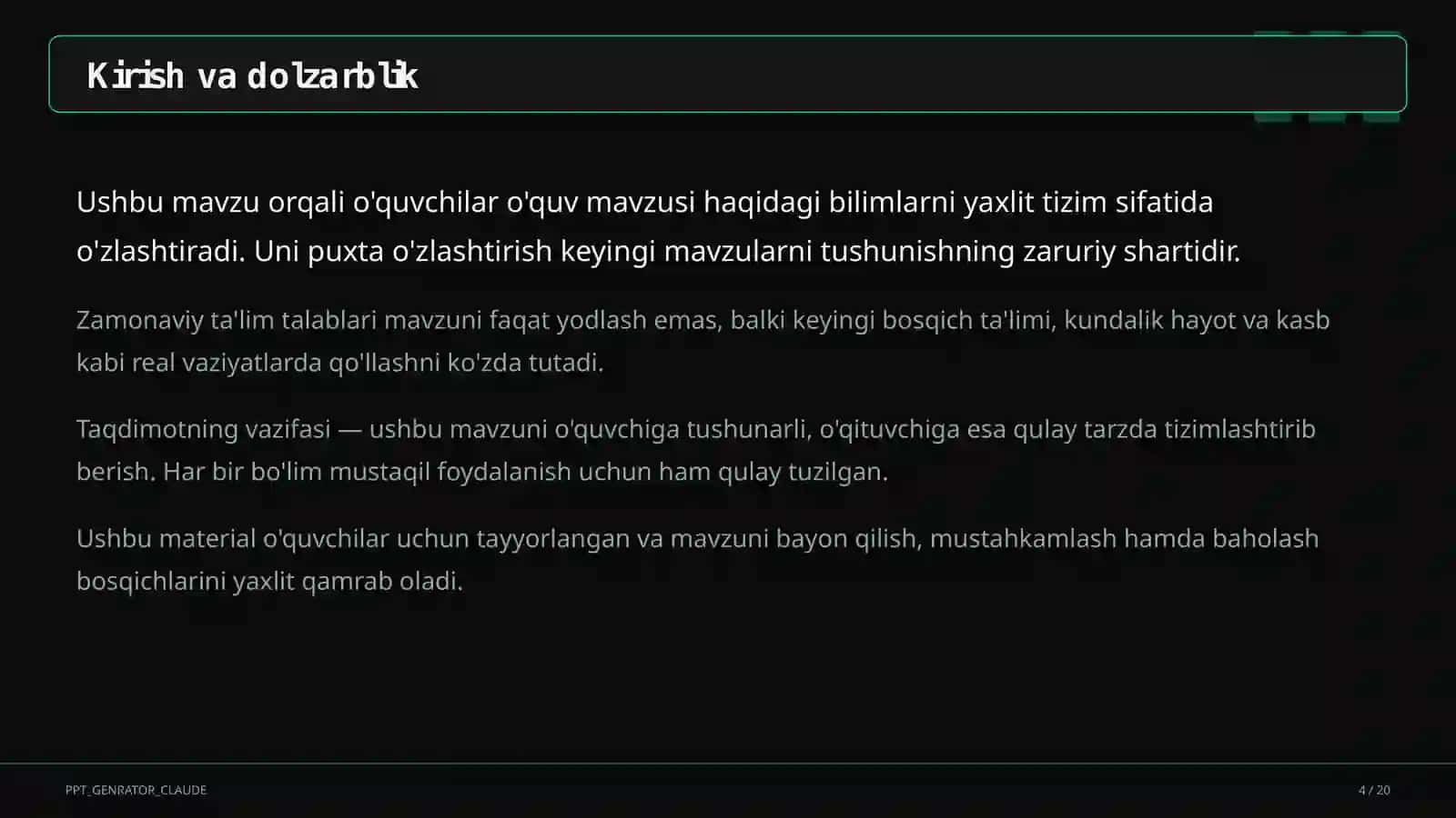 Kasbga yo'naltirish: 9-11-sinf o'quvchilari uchun kelajak kasblari (2026) 4