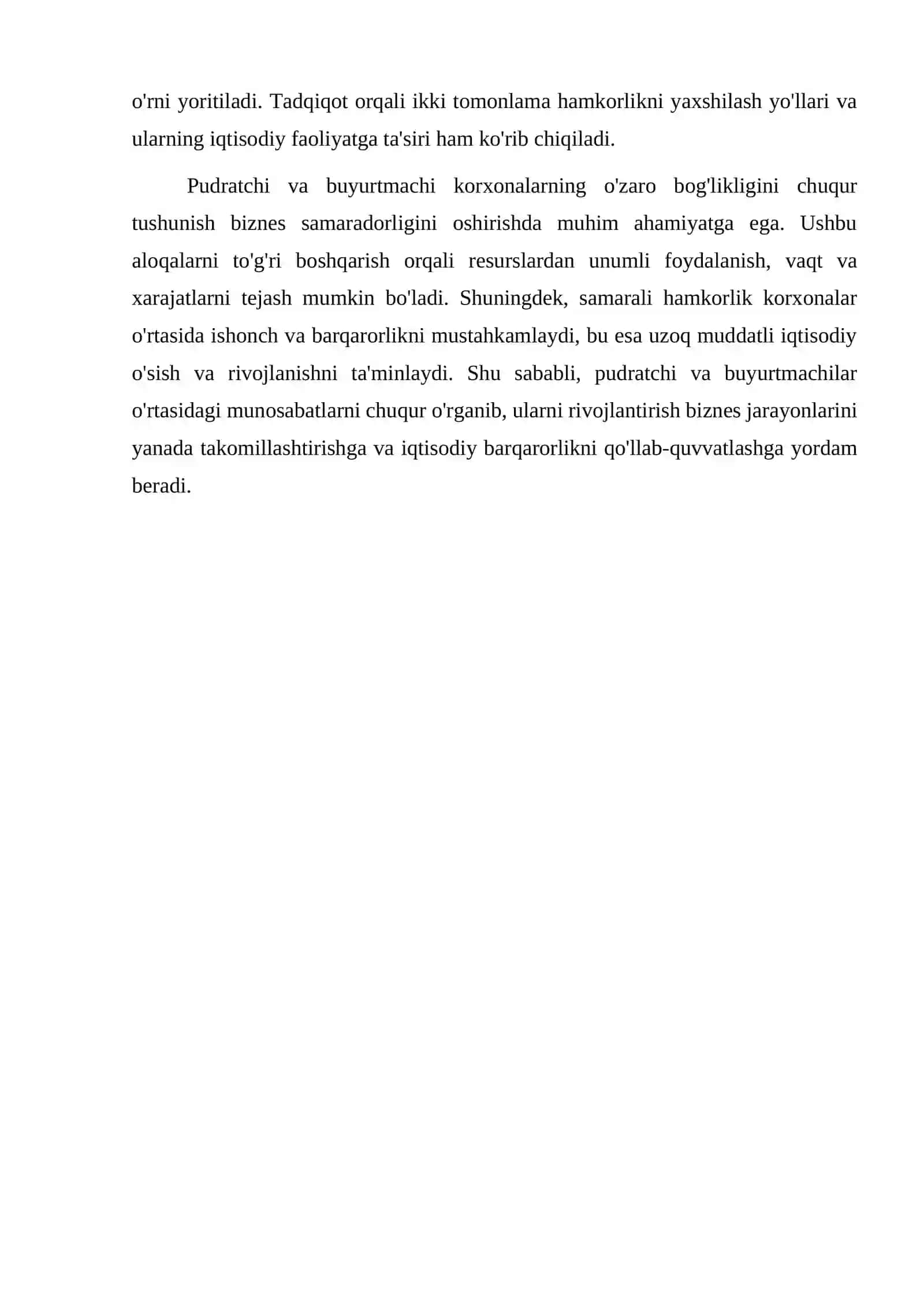 Pudratchi va buyurtmachi korxonalarning ozaro bog'likligi 4