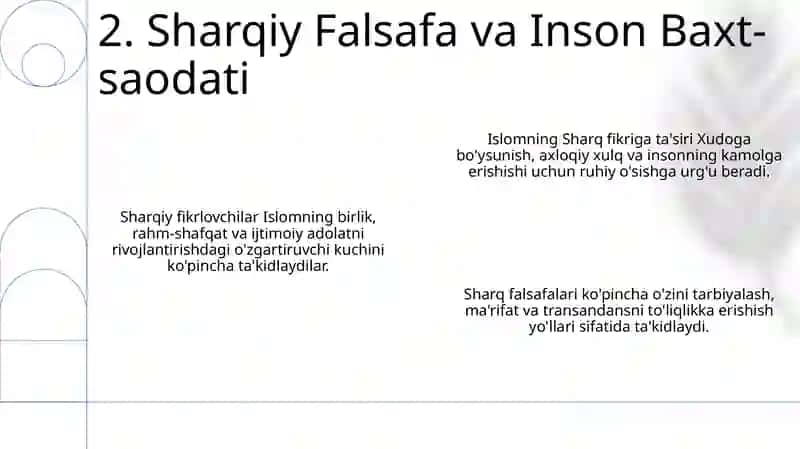 Sharq mutafakkirlarining islom dinining inson kamolotiga ta‘siri haqidagi g‘oyalari 4