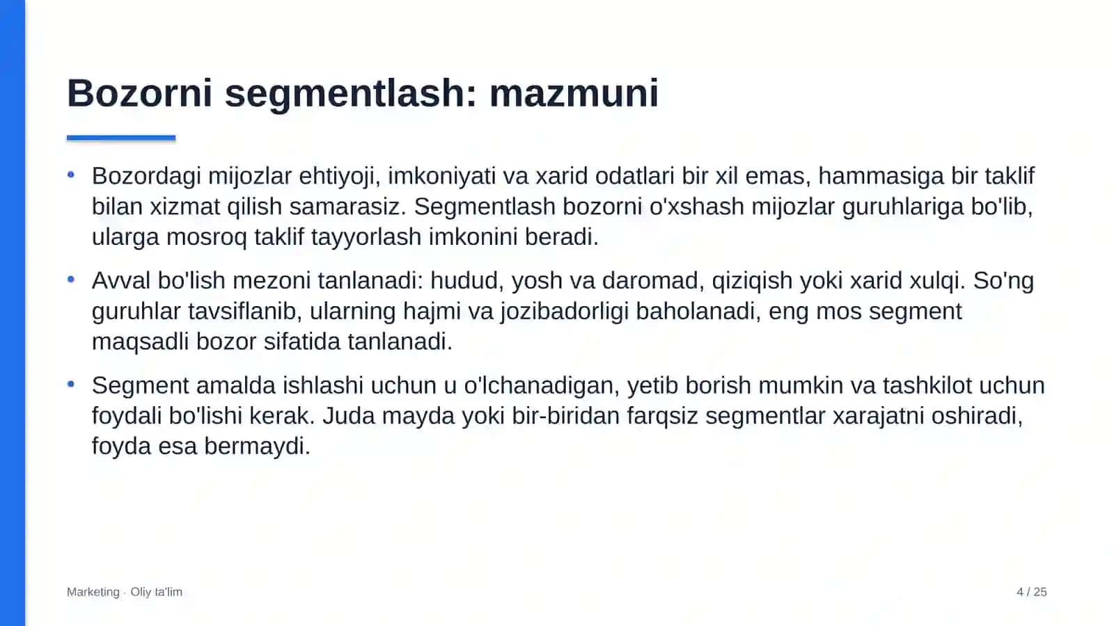Ijtimoiy tarmoqlarda bozorni segmentlash 4