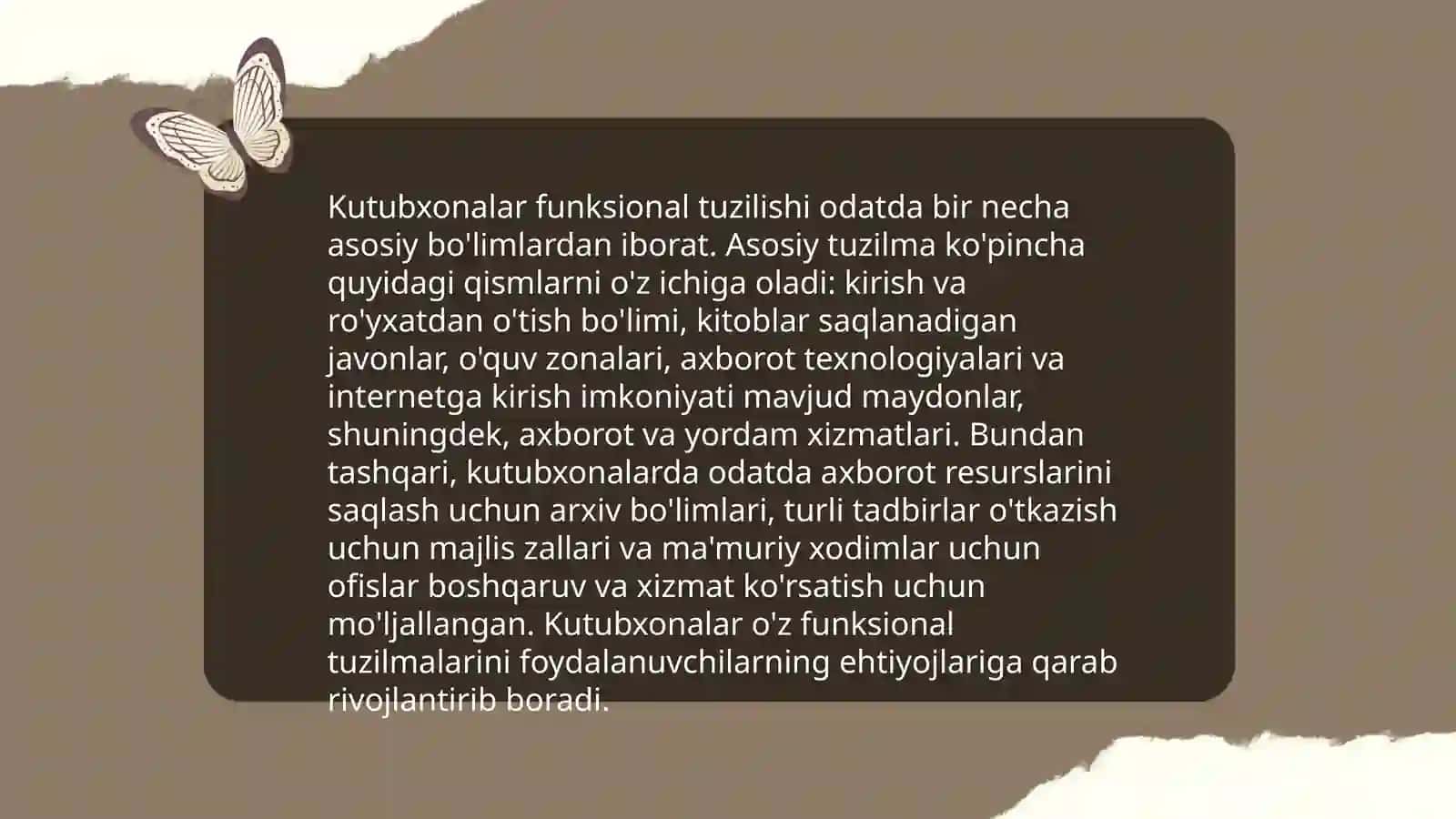 Kutubxonashunoslik ishini tashkil etish printsiplari va uning funktsiyalari 4