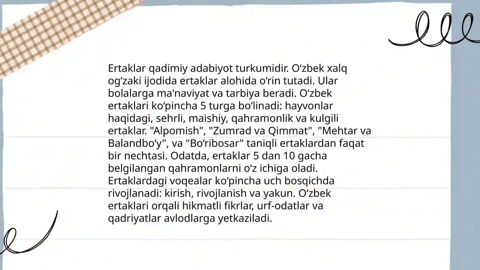 Xalq og'izaki ijodi janrlari 4