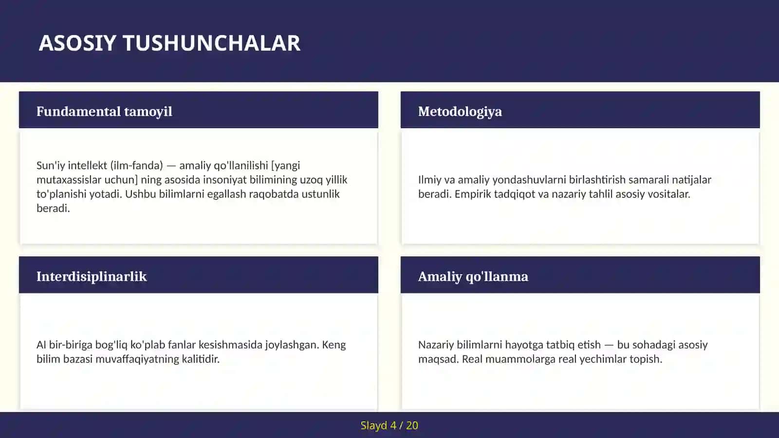 Sun'iy intellekt (ilm-fanda) — amaliy qo'llanilishi [yangi mutaxassislar uchun] 4