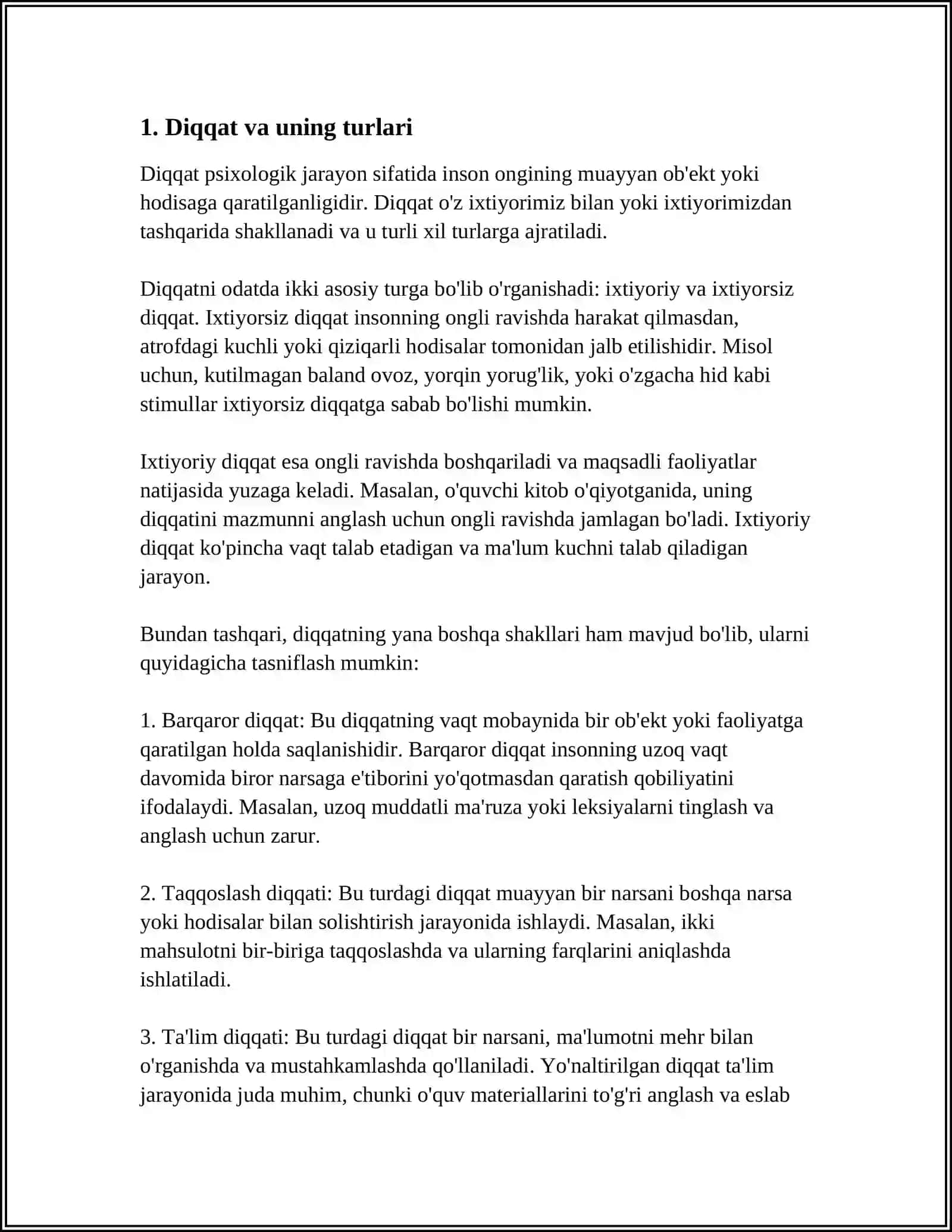 DIQQAT HAQIDA TUSHUNCHA VA NERF HAQIDA TUSHUNCHA 4