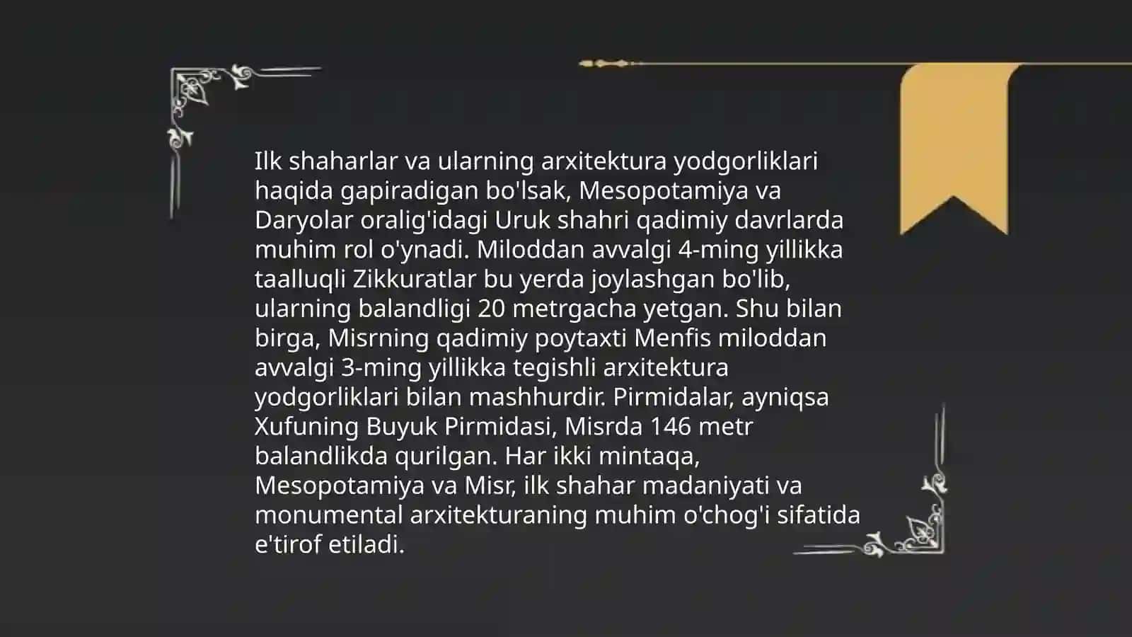 Oʻzbekiston hududidagi ilk shaharlar 4