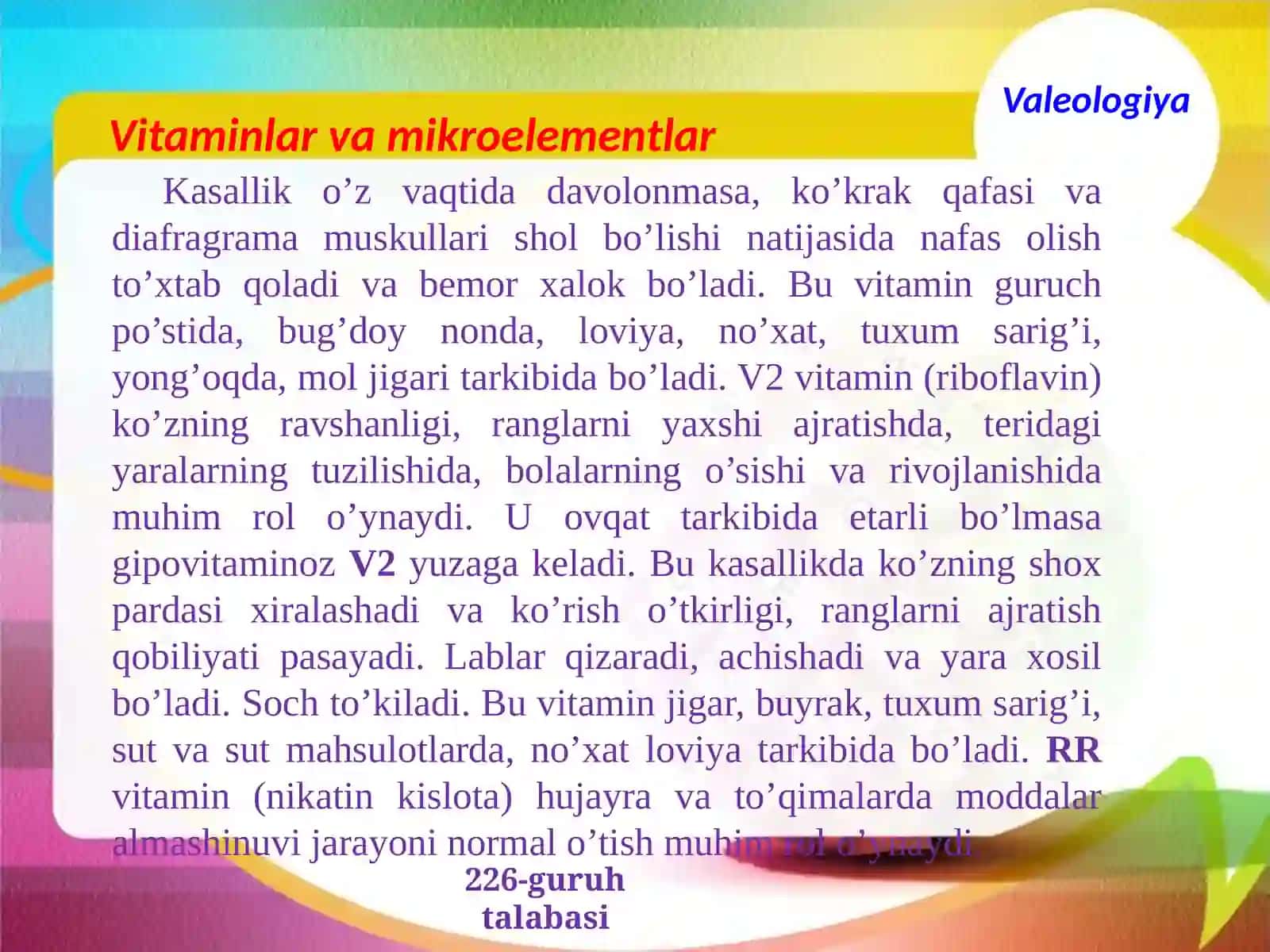 Vitaminlar va Mikroelementlar 4