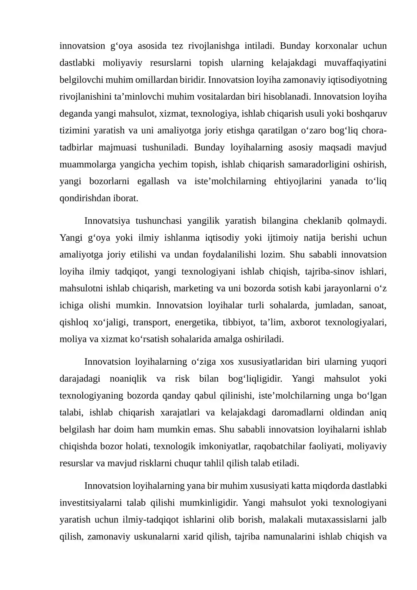 INNOVATSION LOYIHALARNI MOLIYALASHTIRISHNING ZAMONAVIY MANBALARI 4