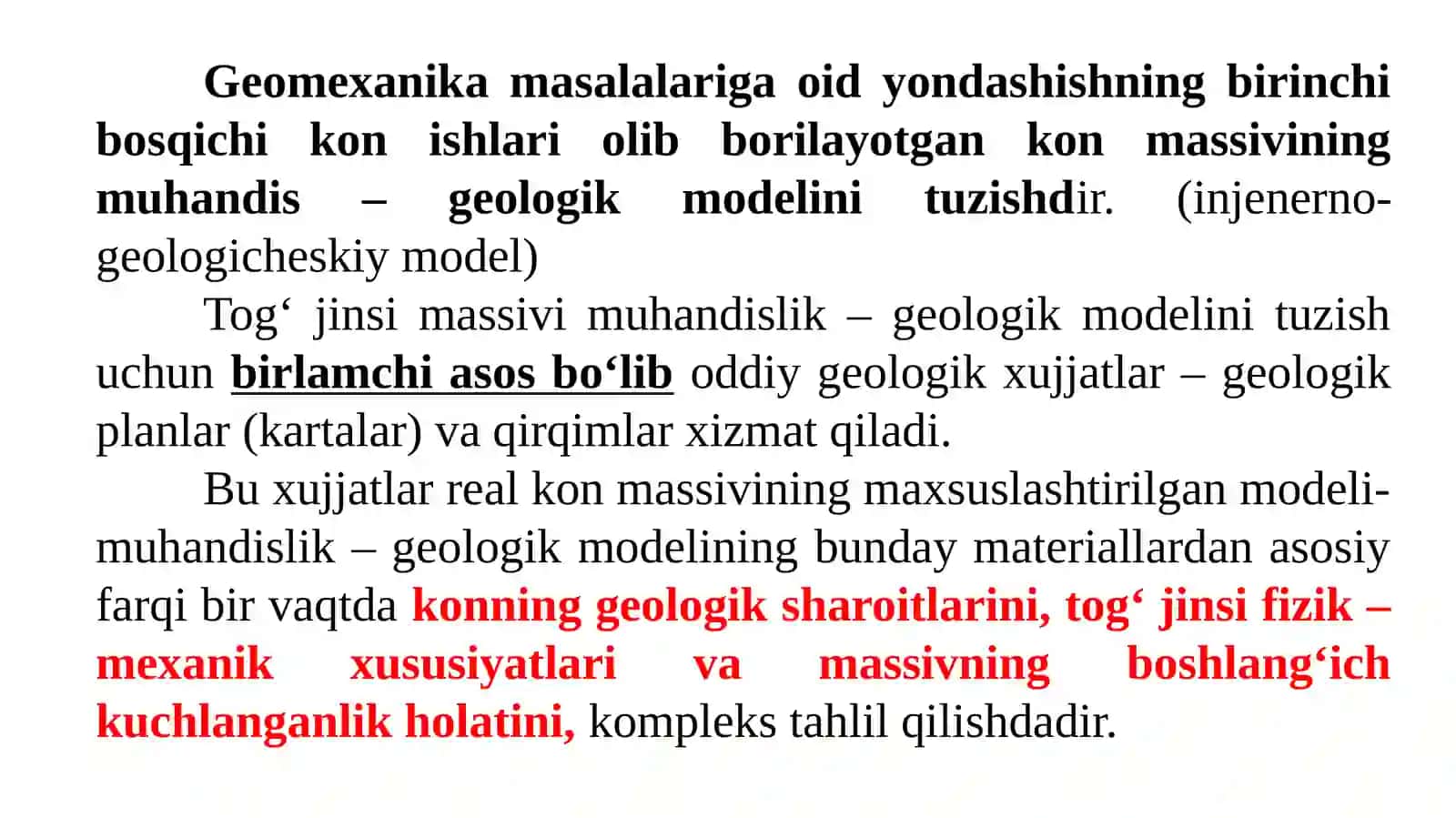 Geomexanik jarayonlarni tadqiq qilish usullari va umumiy uslubiy yondashish 4
