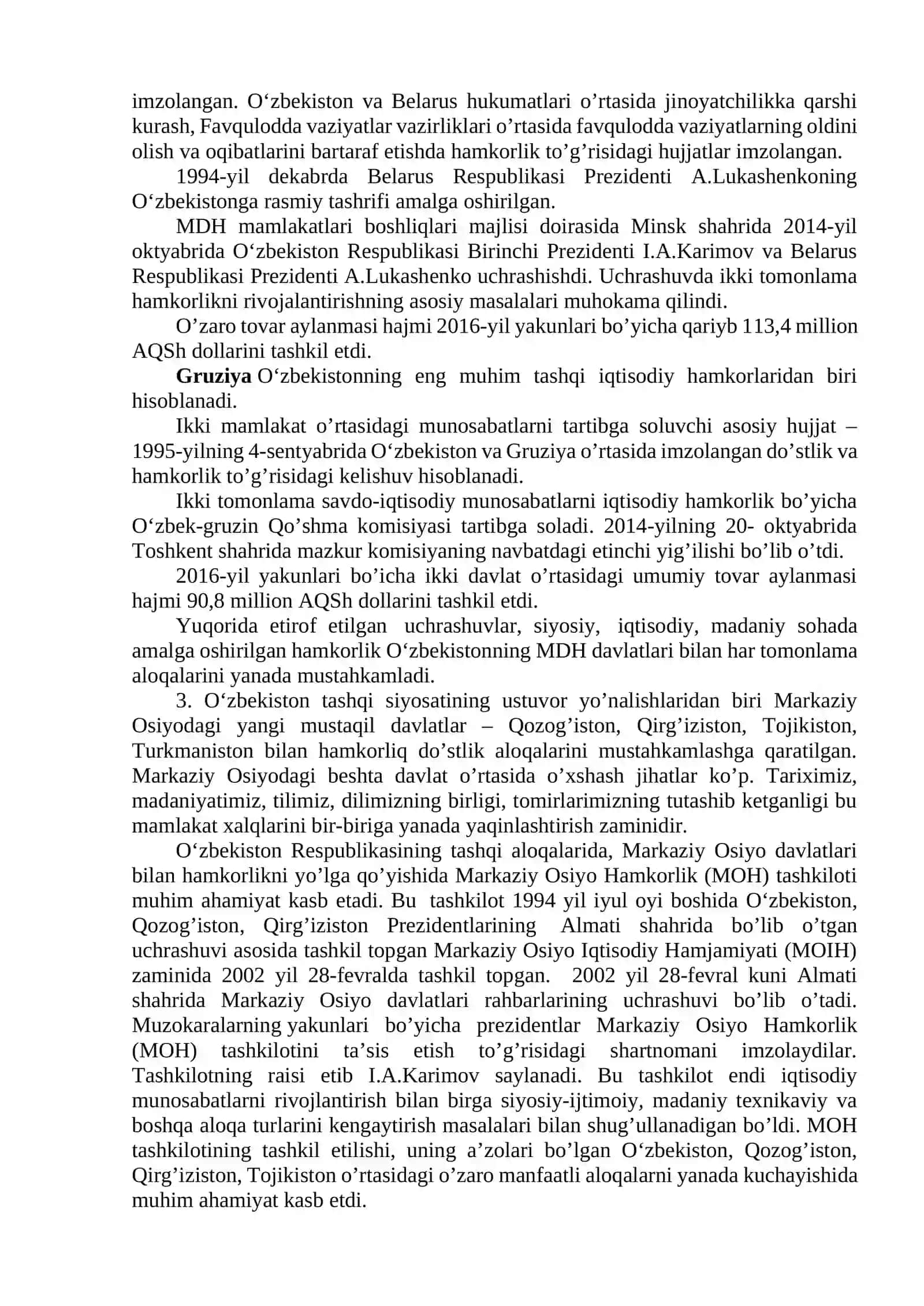 12-mavzu. O‘zbekiston va jahon hamjamiyati 4